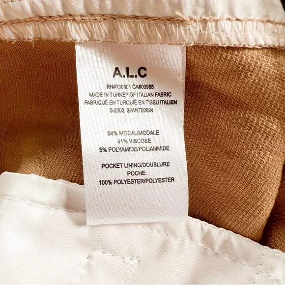 A.L.C. Grayson Belted High Waisted Shorts In Tawny Size 14